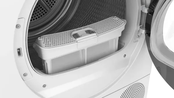 Siemens WQ46H2D9GB Heat Pump Tumble Dryer in White_removing filter