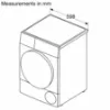 Siemens WQ46H2DXGB Heat Pump Tumble Dryer in Silver Inox_measurements