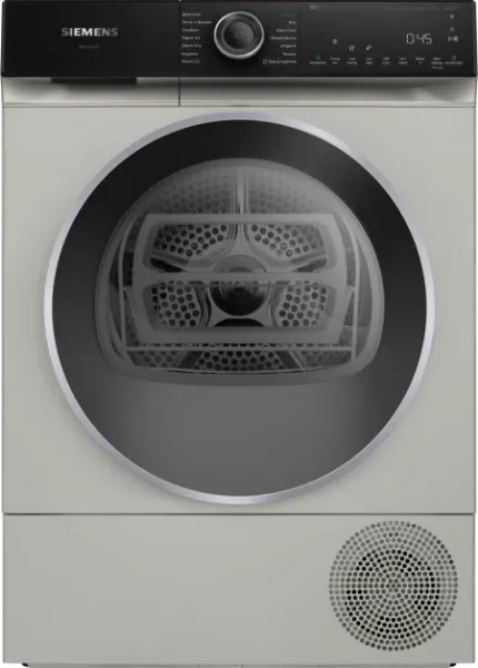Siemens WQ46H2DXGB Heat Pump Tumble Dryer in Silver Inox