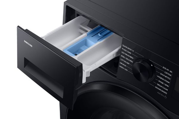 Samsung WD11DG5B15BBEU Series 5 AI Energy 11kg/6kg 1400 Spin Washer Dryer - Black_detergent drawer