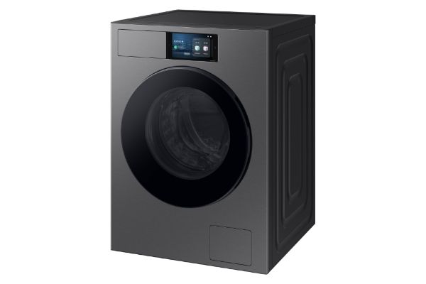 Samsung WF90F09C4SU1 Series 9 AI Home 9kg 1400 Spin Smart Washing Machine - Silver_angled