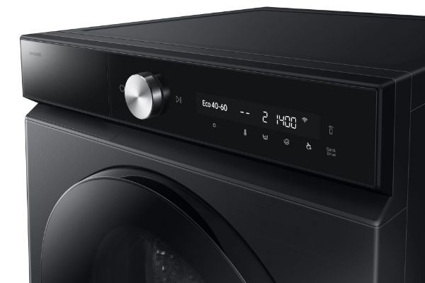 Samsung WW11DB8B95GBU1 Series 8 AI Energy 11kg 1400 Spin Smart Washing Machine - Black_controls