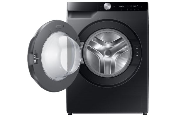 Samsung WW11DG6B25LBU1 Series 6 AI Energy 11kg 1400 Spin Smart Washing Machine - Black_door open