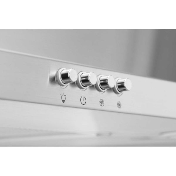 Indesit IHPC 9.5 LM X 90cm Chimney Hood - Stainless Steel controls 2