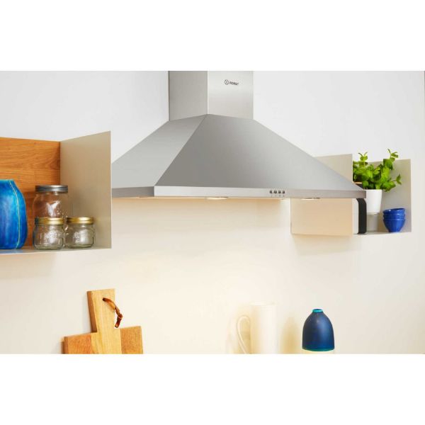 Indesit IHPC 9.5 LM X 90cm Chimney Hood - Stainless Steel main 4
