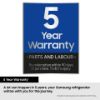 Samsung BRB70F26DES0EU 54cm 60/40 Series 6 SpaceMax™  Smart Integrated Frost Free Fridge Freezer - White_warranty