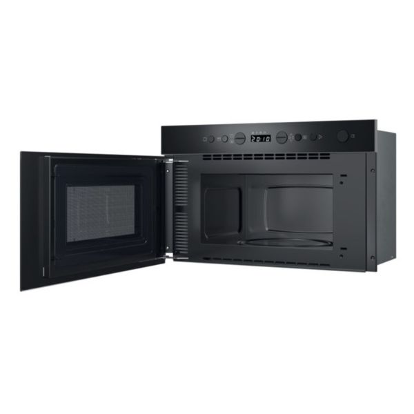 Indesit IM K12 BUK Built In Microwave and Grill - Black open