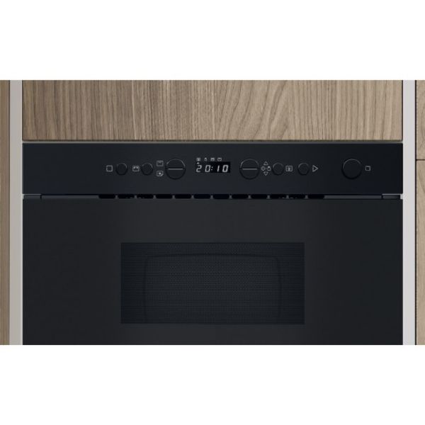 Indesit IM K12 BUK Built In Microwave and Grill - Black controls