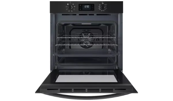 Indesit IO 253 B UK Turn&Go Electric Single Fan Oven - Black open