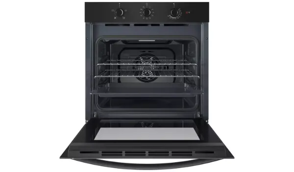 Indesit IO 233 B UK Click&Clean Electric Single Fan Oven - Black open