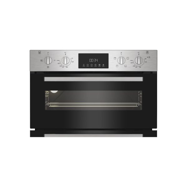 Indesit DUI 12D IX Built Under Electric Fan Double Oven - Stainless Steel controls