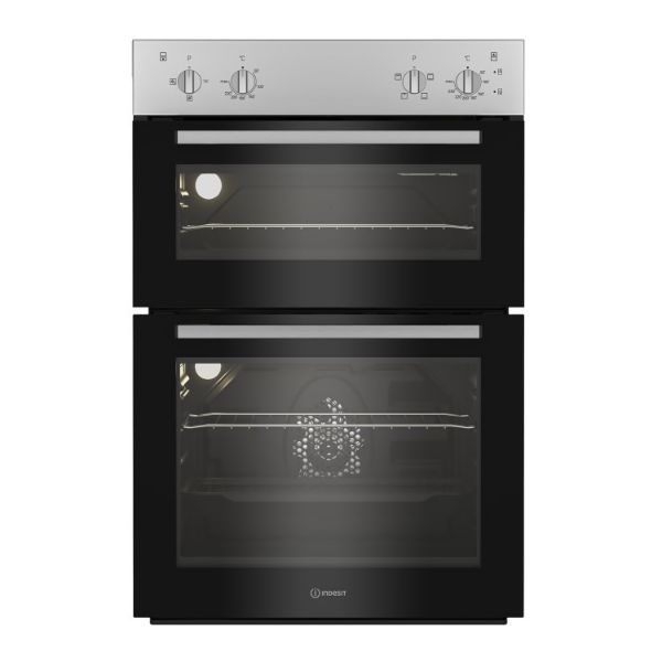 Indesit DII 10N S Built In Electric Fan Double Oven - Silver main