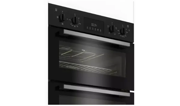 Indesit DII 10D B Built In Electric Fan Double Oven - Black main 2