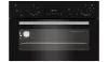 Indesit DII 10D B Built In Electric Fan Double Oven - Black controls