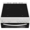 Indesit IDE6VMW 60cm Electric Double Cooker with Ceramic Hob - White_hob