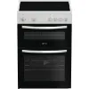 Indesit IDE6VMW 60cm Electric Double Cooker with Ceramic Hob - White_main