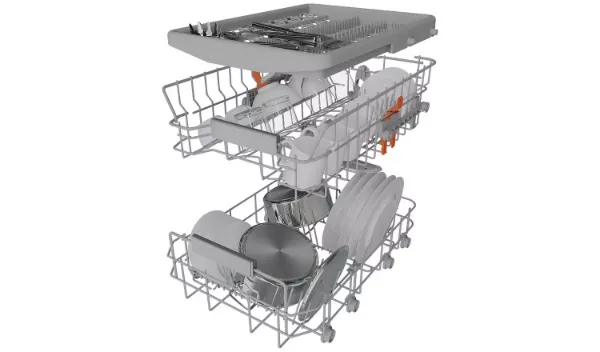 Hotpoint HP6IC11BS7LA0UK Slimline Integrated Dishwasher drawers