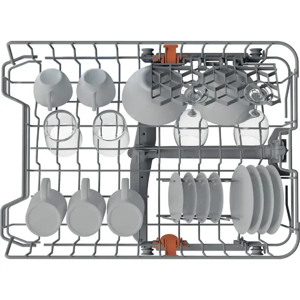 Hotpoint HP2IE10CS80UK Integrated Slimline Dishwasher with Rapid Wash drawers