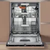 Hotpoint H8IA115M4TUSUK Hydroforce Integrated Full Size Dishwasher with Maxi Space Tub open 2