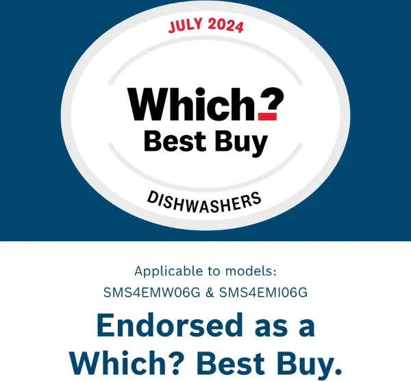 Bosch SMS4EMW06G Freestanding Dishwasher In White