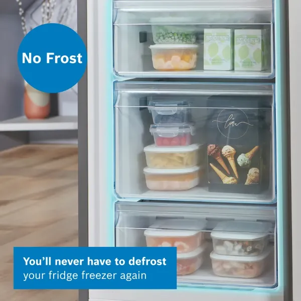 Bosch KGN34NLEAG Freestanding Fridge Freezer in Stainless Steel Look