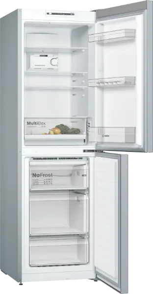 Bosch KGN34NLEAG Freestanding Fridge Freezer in Stainless Steel Look