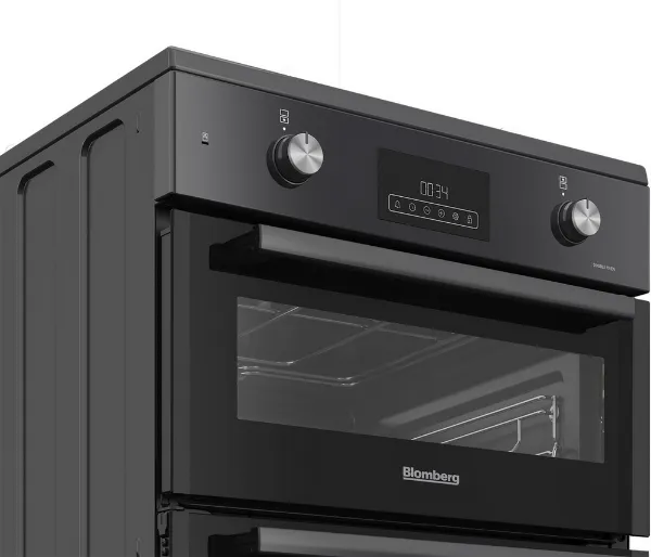 Blomberg HIRN651N 60cm Double Oven Electric Cooker with Induction Hob - Anthracite_top oven