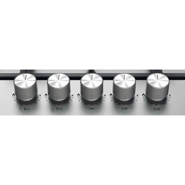 Hotpoint PPH 75G DF IX UK Hob - Silver Inox controls