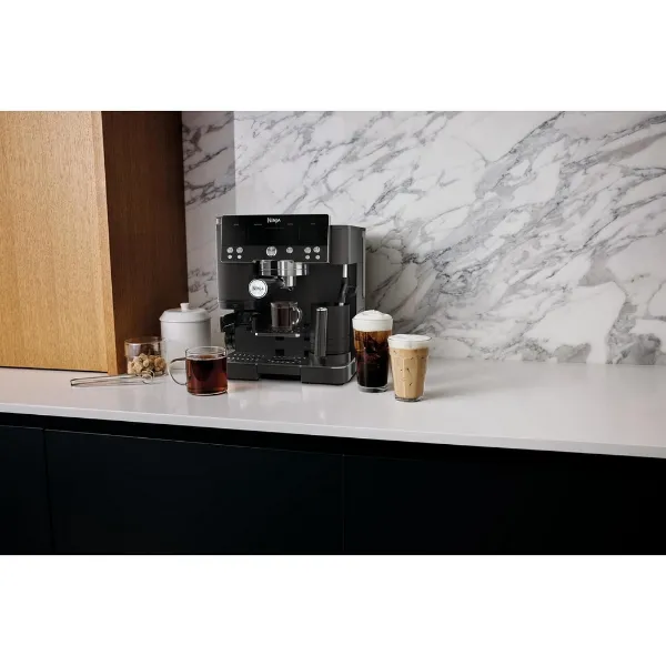 Ninja ES601UKBK Ninja Luxe Café Premier Espresso Machine - Midnight Black_kitchen view
