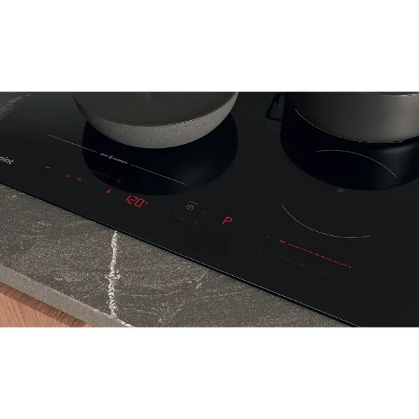 Hotpoint HTX6014DCF HeatControl 60cm Induction Hob with CleanProtect controls