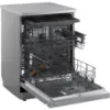 LG DF273FVS 14 Place Setting TrueSteam™ Full Size Freestanding Dishwasher in Silver_interior side angle