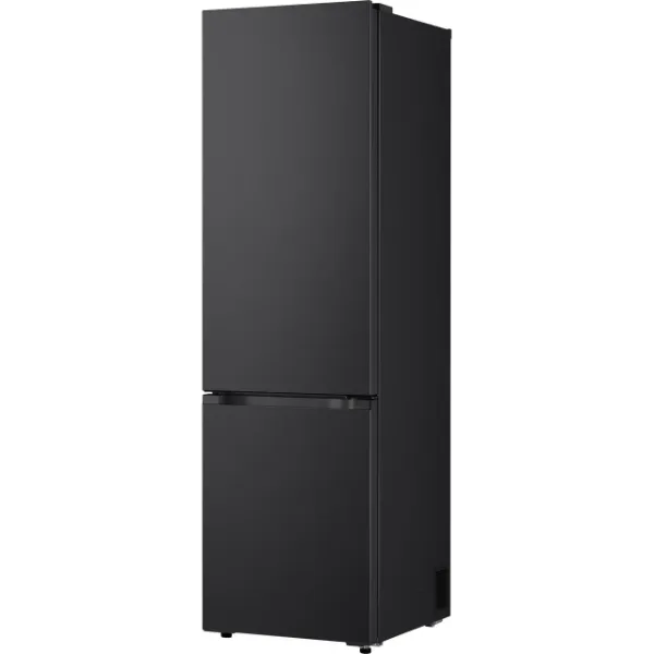 LG GBBS524AEV 375L Freestanding Fridge Freezer in Black_angled