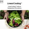 LG GBBS524CEV 375L NatureFRESH Fridge Freezer in Essence Black Steel_linear cooling