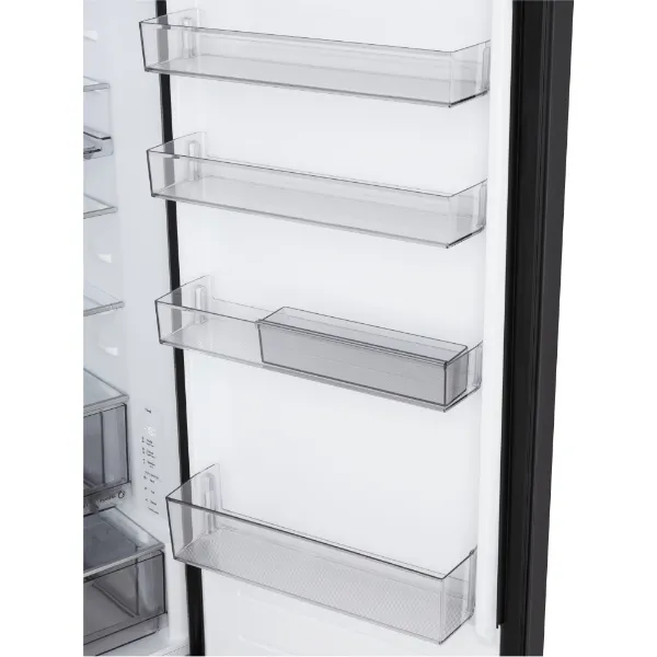 LG GBBS524CEV 375L NatureFRESH Fridge Freezer in Essence Black Steel_door shelves