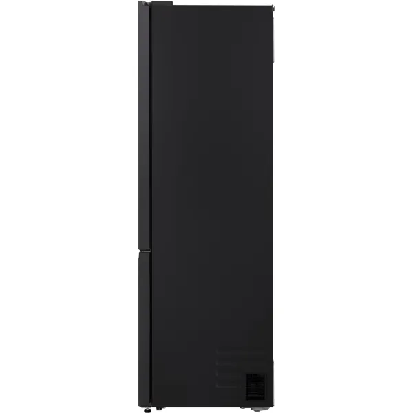 LG GBBS524CEV 375L NatureFRESH Fridge Freezer in Essence Black Steel_side