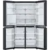 LG GMF960EV4E 91.4cm 50/50 Frost Free American Fridge Freezer - Essence Black Steel_interior empty
