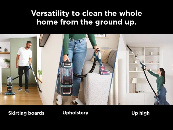 Shark LA791UKT Detect Pet Pro Upright Corded Vacuum - Adriatic Teal / Silver_versatility