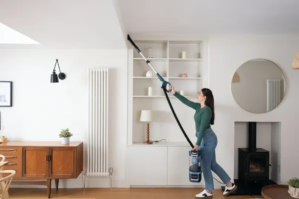Shark LA791UKT Detect Pet Pro Upright Corded Vacuum - Adriatic Teal / Silver_ceiling