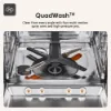 LG DF587HMS 14 Place Setting TrueSteam™ Full Size Freestanding Dishwasher in Matte Black_quadwash