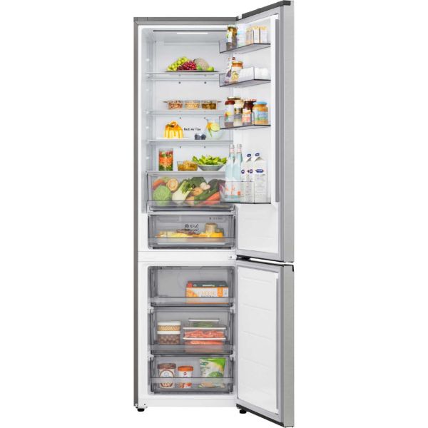 LG GBBSJ2CCPY 375L Freestanding Fridge Freezer in Silver_interior full