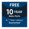 Beko CCFM4582B 54cm 50/50 Frost Free Fridge Freezer - Black_guarantee