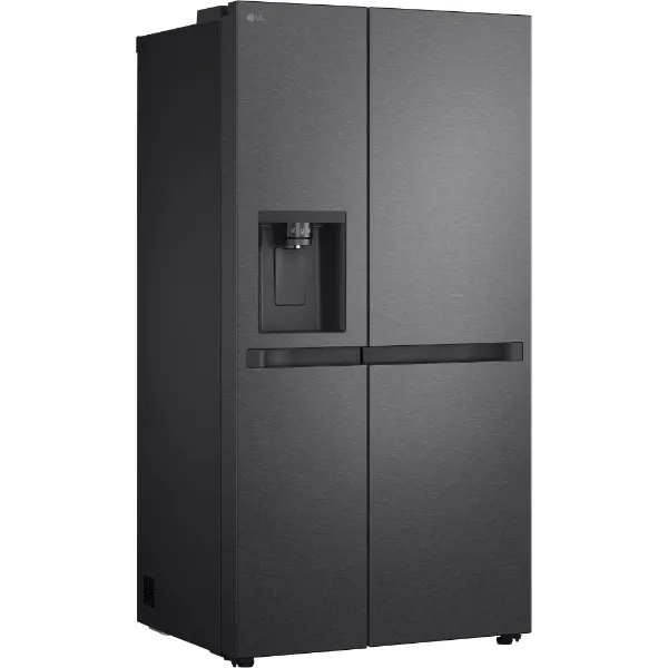 LG GSLC41EPPE 641L NatureFRESH American Style Fridge Freezer in Essence Matte Black_angled view