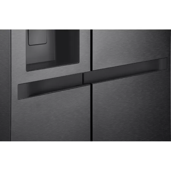 LG GSLC41EPPE 641L NatureFRESH American Style Fridge Freezer in Essence Matte Black_recessed handles