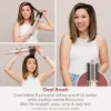Shark HD436SLUK FlexStyle Air Styler & Hair Dryer for Straight & Wavy Hair - 4 Attachments - Stone_oval brush