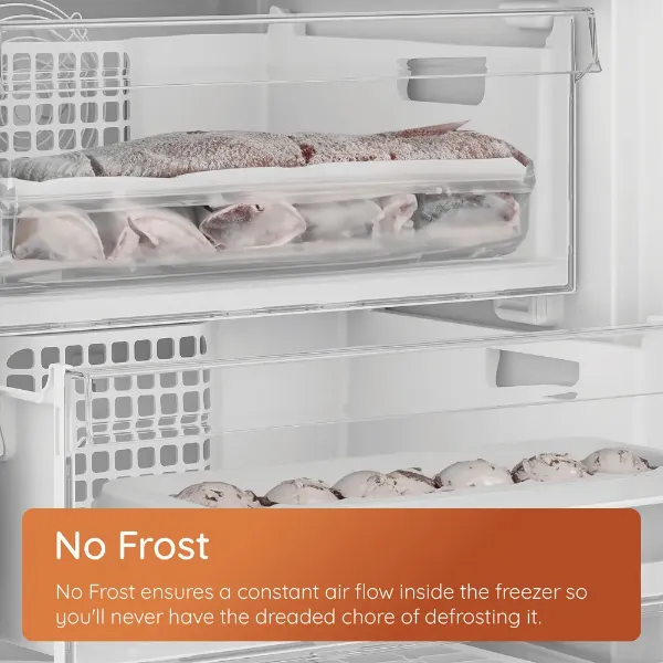 Hotpoint HPKH 1261 W4UK No Frost 50/50 Freestanding Fridge Freezer - WhiteInside