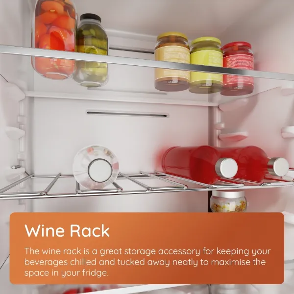 Hotpoint HPKH 1261 W5UK No Frost 50/50 Freestanding Fridge Freezer with Bottle Rack - WhiteWineRack