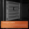 Hotpoint HDG6GDCB1 60cm Gas Double Cooker with Glass Lid - Black_catalytic liners
