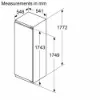 Bosch KIR81VFE0G Built-in fridge _dimensions