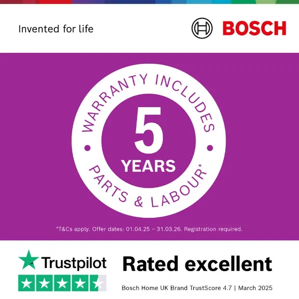 Bosch KIR81VFE0G Built-in fridge _warranty