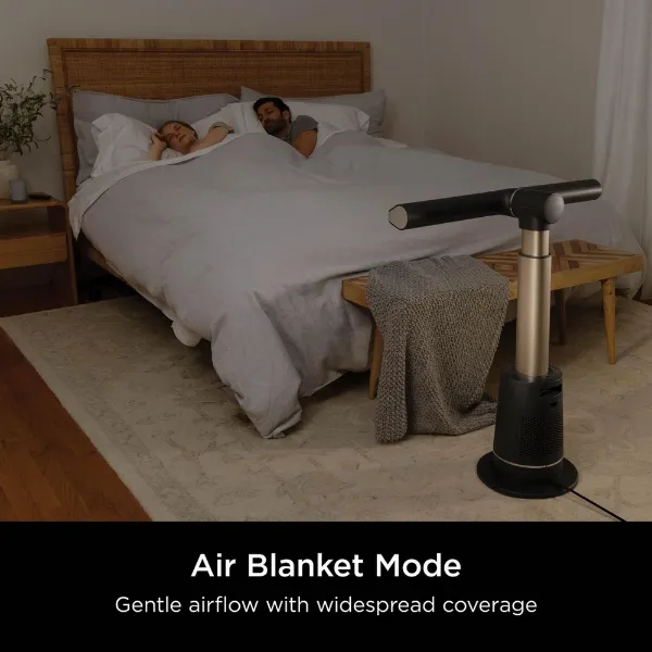 Shark 307TF200SUK TurboBlade Multi-Directional Cooling Fan - Charcoal, Beat Brass_air blanket mode